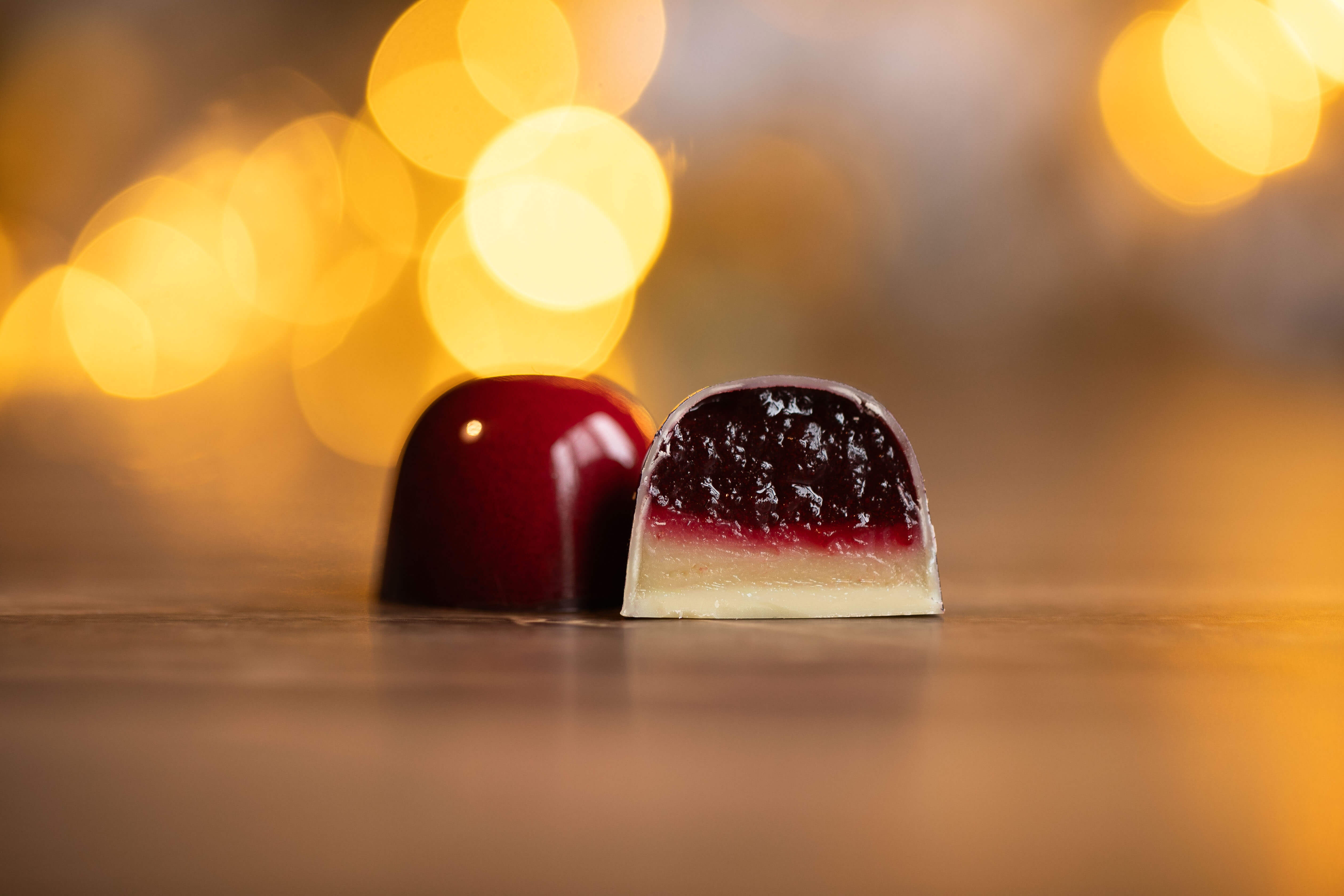 Berry saffron bonbon filling